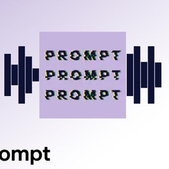 Logo til DRs podcastserie 'Prompt'