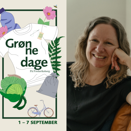 logo for Grønne Dage og foto af Jane Ibsen Piper