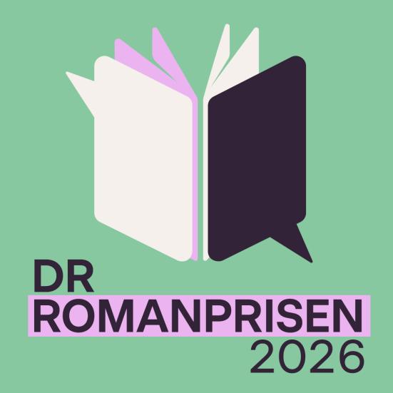Billedet viser en åben bog i forbindelse med DR Romanprisen 2026