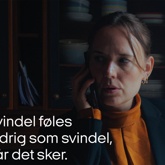 Plakat for kampagnen Svindel føles aldrig som svindel, når det sker