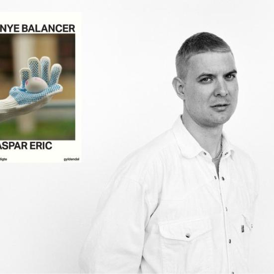 Portrætbillede af Caspar Eric i hvid skjorte