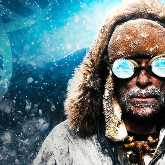 Eske Willerslev med sne i skægget