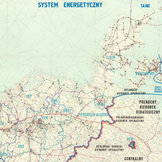Sovjetisk kort over infrastruktur i Danmark, Vesttyskland mv.