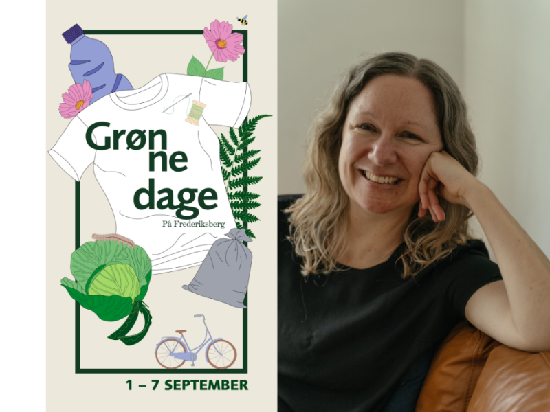 logo for Grønne Dage og foto af Jane Ibsen Piper