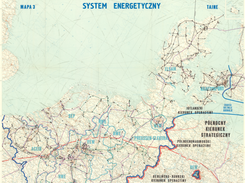 Sovjetisk kort over infrastruktur i Danmark, Vesttyskland mv.