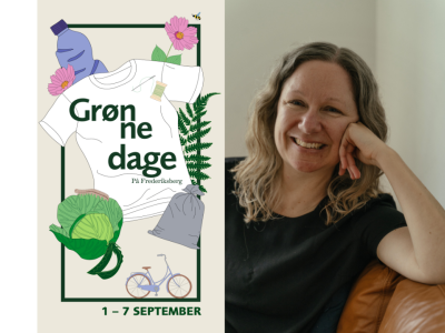 logo for Grønne Dage og foto af Jane Ibsen Piper