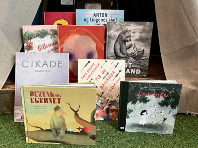 opstilling af billedbøger til større børn