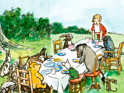 Illustration fra bog om Peter Plys