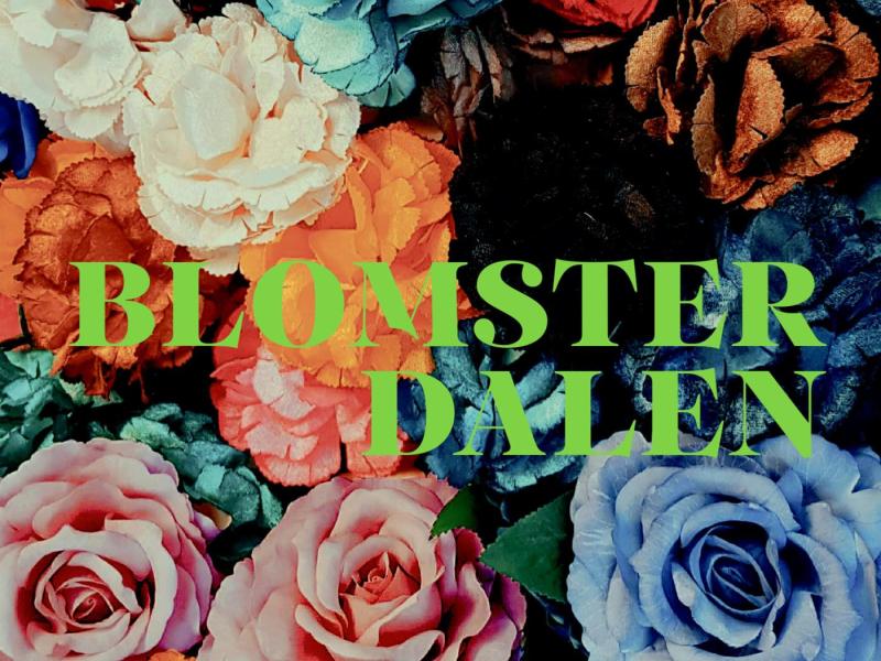 Cover til Niviaq Korneliussens bog 'Blomsterdalen' med roser i forskellige farver. 