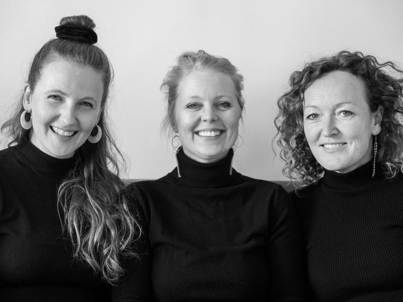 Foto af Martine Madsen, Sara Grabow og Eva Skipper