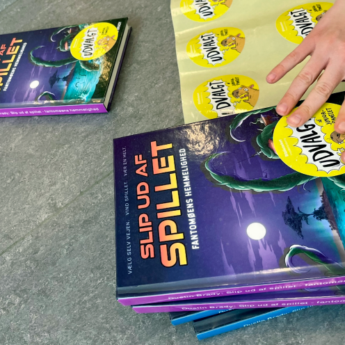 udsnit fra udstilling med Juniorpanelets anbefalinger