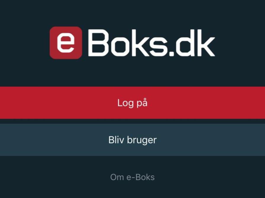 Billede af login til e-Boks.dk