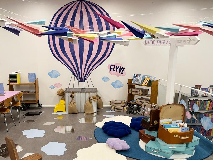FLYV legeinstallation i børnebiblioteket