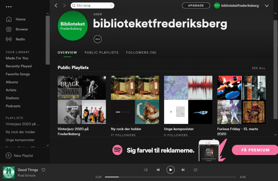 Biblioteket på Spotify